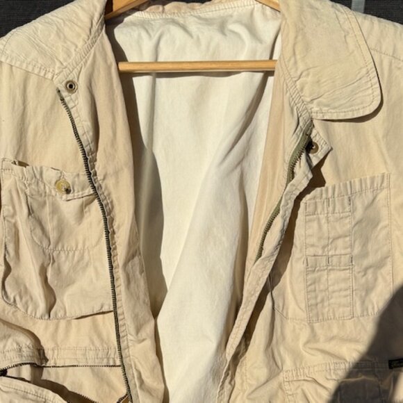 Vintage Façonnable Safari Utility Vest – Tan Cotton – 80s/90s – Multi-Pocket - Picture 2 of 7